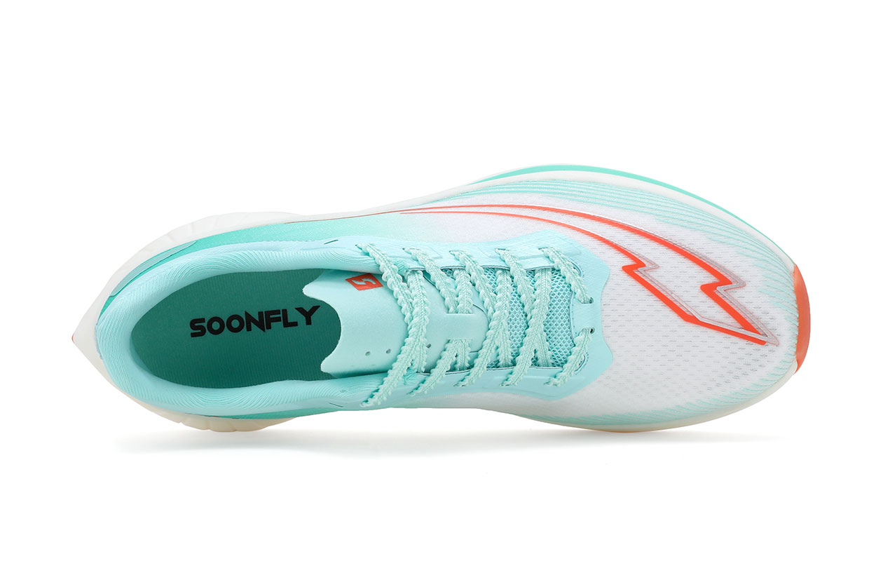 SOONFLY Running Shoes Unisex Low Top Green/Orange/White