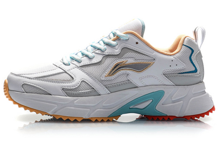 Li Ning Abrasion Resistant Breathable Low top Running Shoes Women’s Antarctic Gray