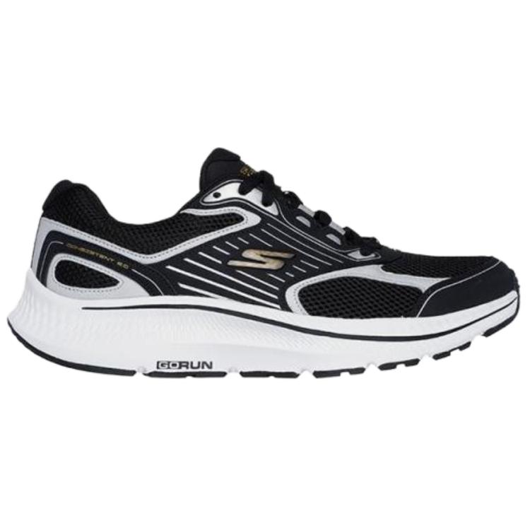 Skechers Go Run Consistent 2.0 Cushioning, Wear Resistant Low top Running Shoes Men’s Black Silver