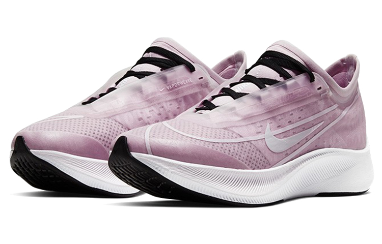 Женские кроссовки Nike Zoom Fly 3 (розово-белые) — Розовый / белый — фото 3