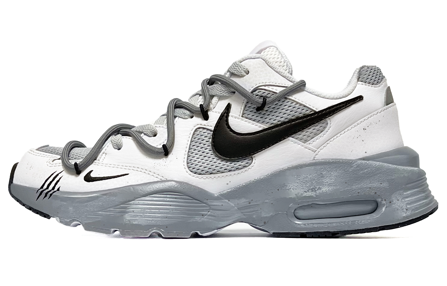 Nike Air Max Fusion Abrasion Resistant Low top Running Shoes Men’s Cool Emerald Gray