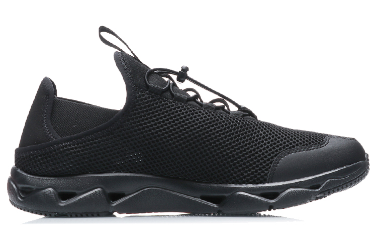 Li Ning Outdoor River Trekking Cushioning Slip Resistant Cushioning Slip Resistant Running Shoes Unisex Black