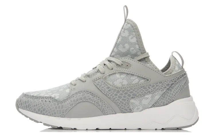 Li Ning Brilliant 96 Running Shoes Women's Mid Top Gray/White