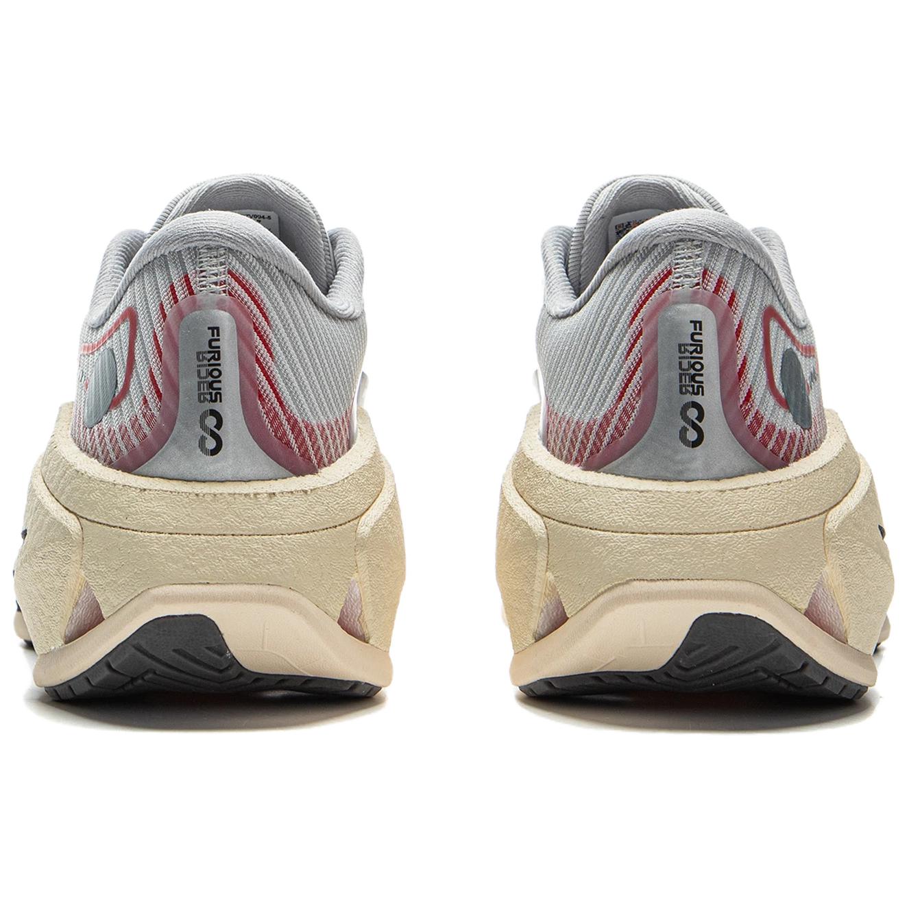 Li Ning Furious Rider 8 Cushioning Lightweight Rebound Low top Casual Running Shoes Women’s Calm Gray Bright Neon