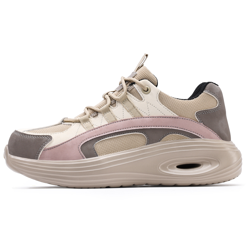 GUYISA Support Impact Resistant Lightweight Low top Outdoor Shoes Women’s Pink Brown