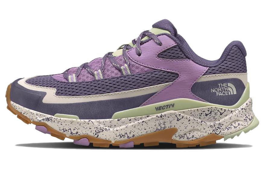THE NORTH FACE Vectiv Traval Leather Comfortable Slip Resistant And Breathable Low top Outdoor Shoes Women's Purple