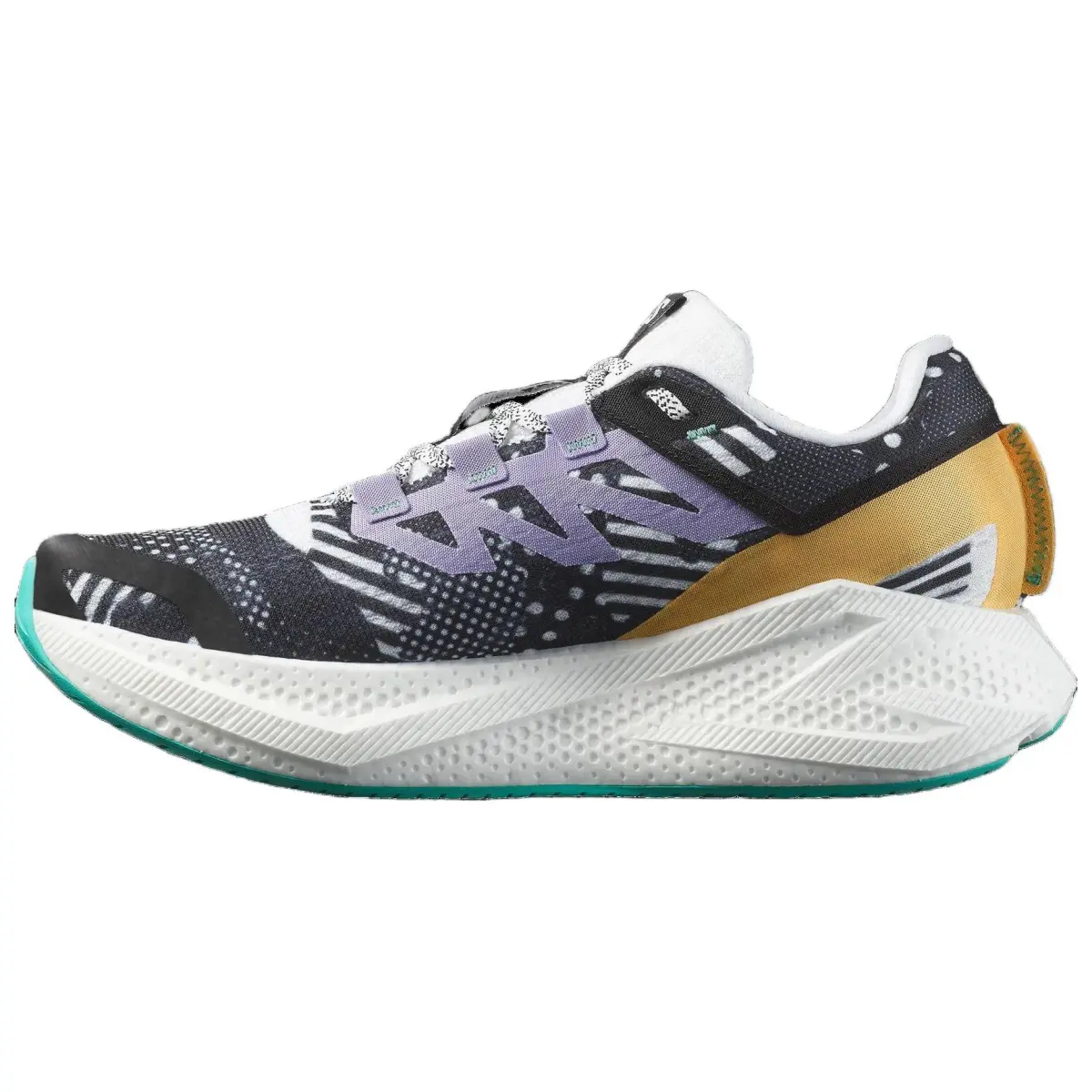 SALOMON AERO GLIDE 3 Low top Running Shoes Men's Black White Purple