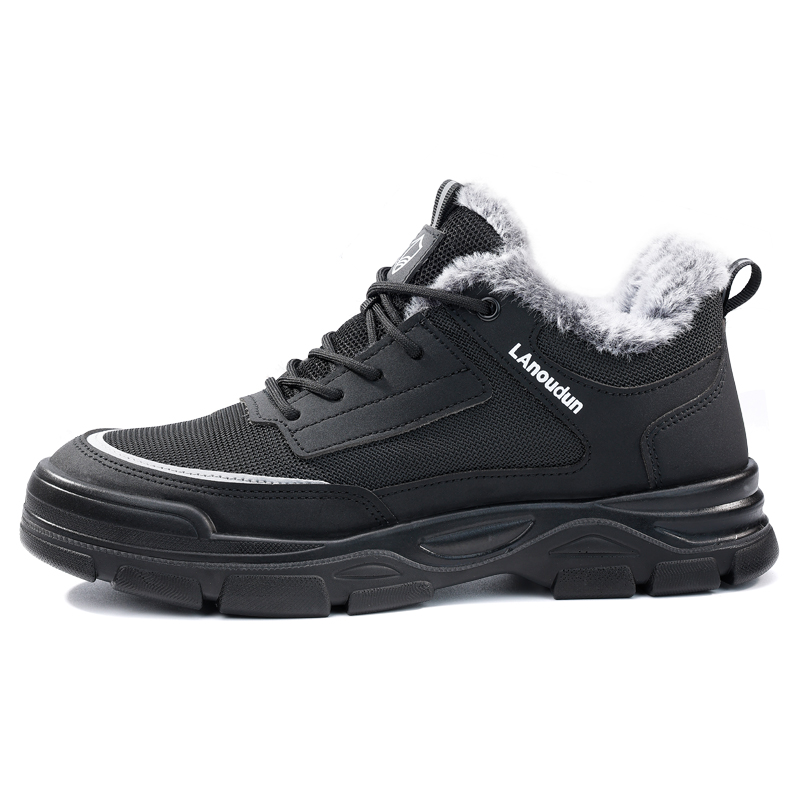 LANOUDUN Impact Resistant Thermal Low top Outdoor Shoes Men’s Black