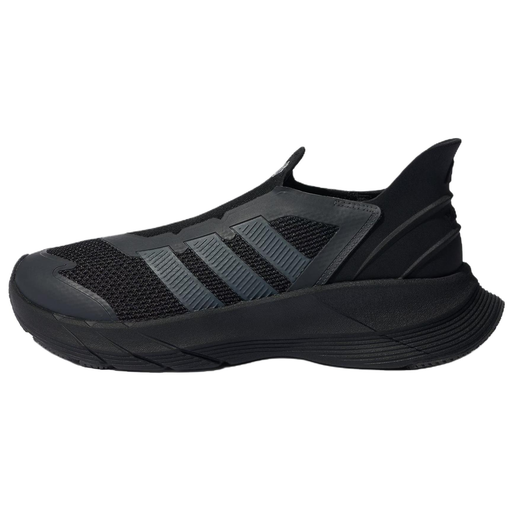 Adidas Slip Resistant Abrasion Resistant Low top Running Shoes Unisex Black Gray