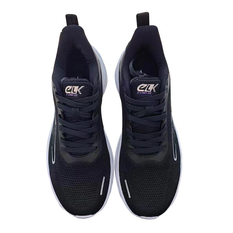 Erke Cushioning Breathable Lightweight Low top Running Shoes Women’s Jet Black Purple