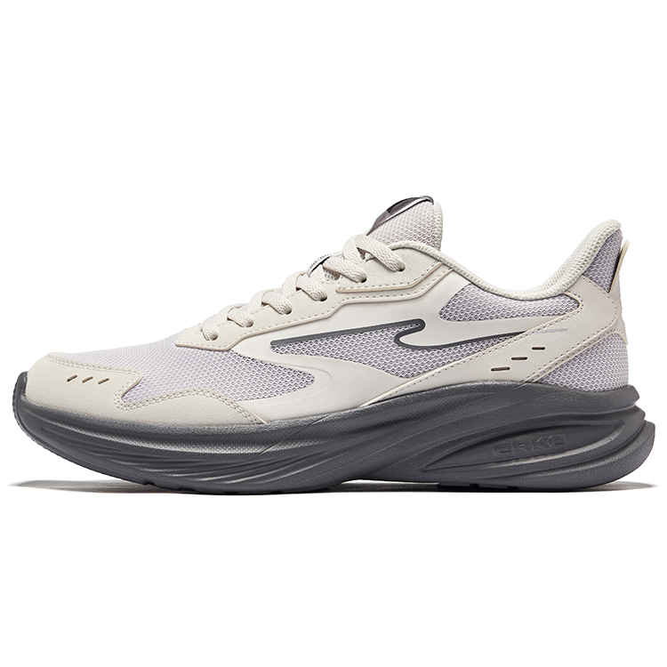 Erke Hunt Slip Resistant Lightweight Rebound Low top Running Shoes Men’s Mist Gray Wild Gray
