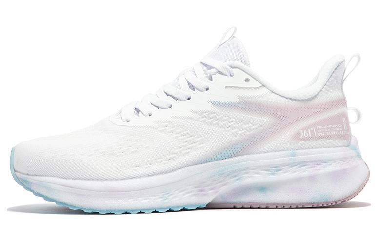 361° Cushioning Abrasion Resistant Breathable Low top Running Shoes Women’s White Pink