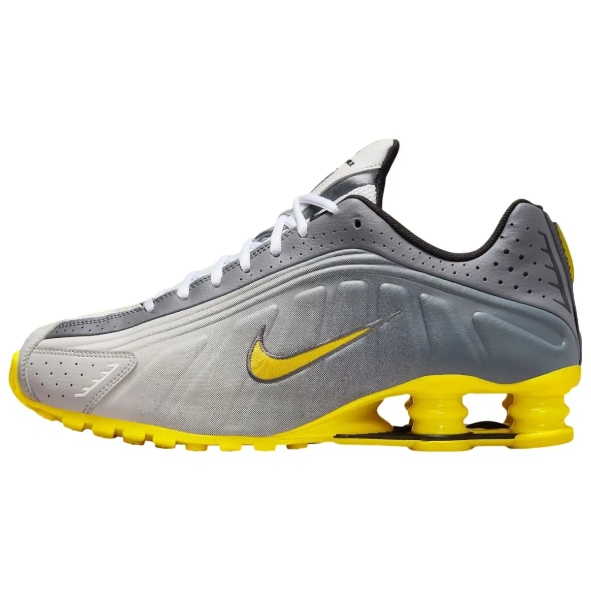 Nike Shox R4 Low top Casual Running Shoes Unisex Gray
