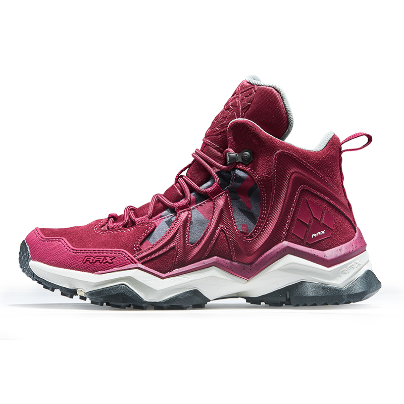 RAX Waterproof, Slip Resistant, Lightweight High top Outdoor Shoes Women’s Red