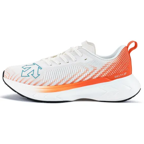DESCENTE RUNNING Slip Resistant Low top Sports Running Shoes Women's White Orange