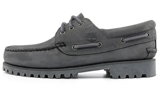 Timberland Top Grain Cow Leather Men's Casual Shoes Men's Gray
