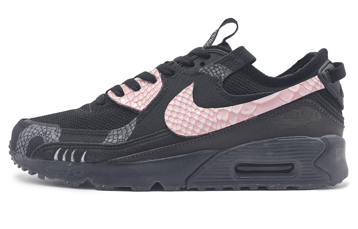 Nike Air Max 90 Slip Resistant Low top Running Shoes Men’s Black