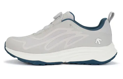 DESCENTE RUNNING Low top Carbon Plate Running Shoes Men's Light Gray