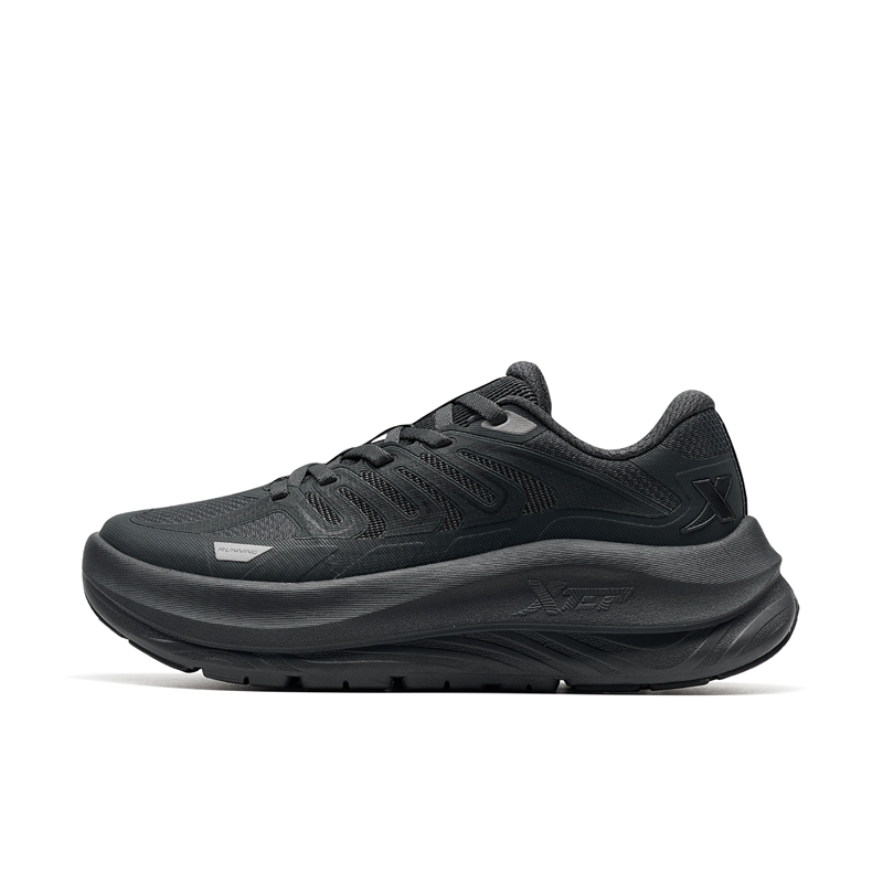XTEP Abrasion Resistant Coverage Lightweight Low top Sprint Running Shoes Women’s Coal Black/Black