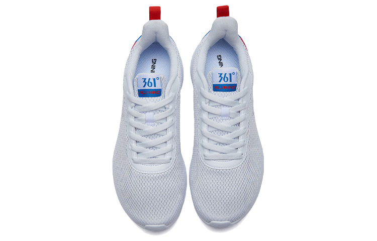 361° Cushioning Breathable And Resilient Low top Running Shoes Men’s White Blue