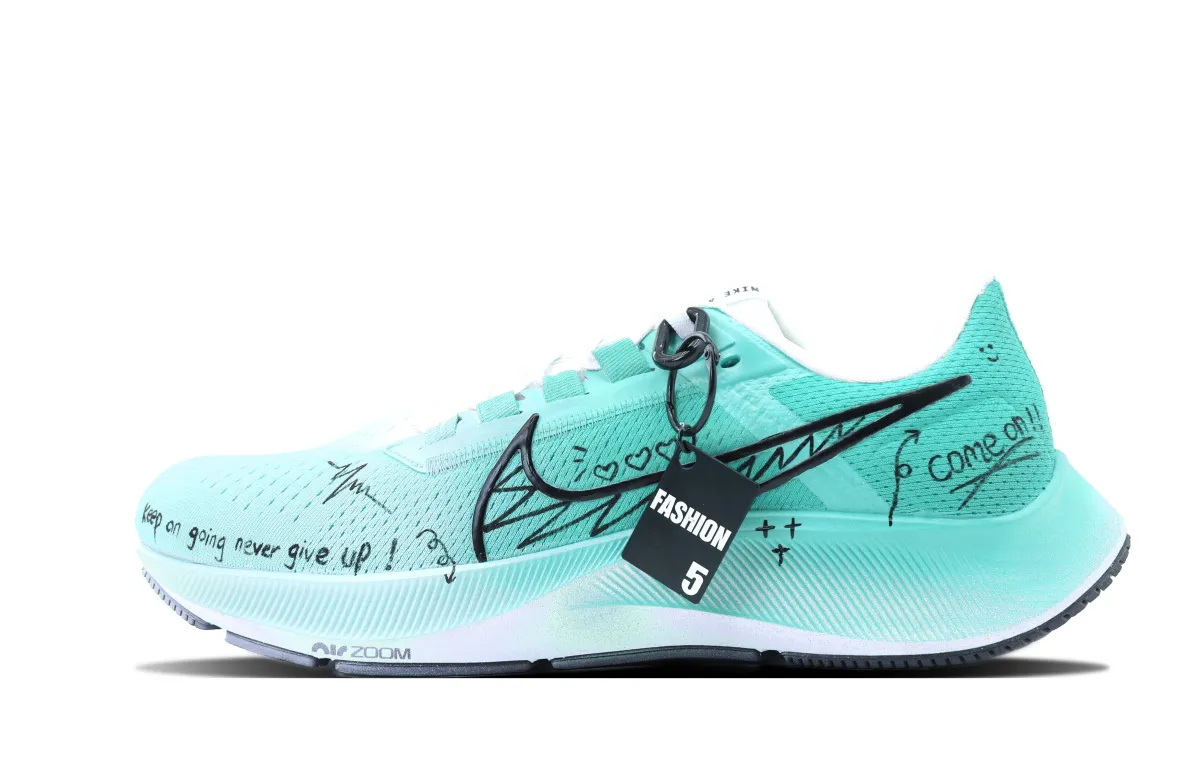 Nike Pegasus 38 Cushioning Slip Resistant Abrasion Resistant Low top Marathon Running Shoes Men's Green