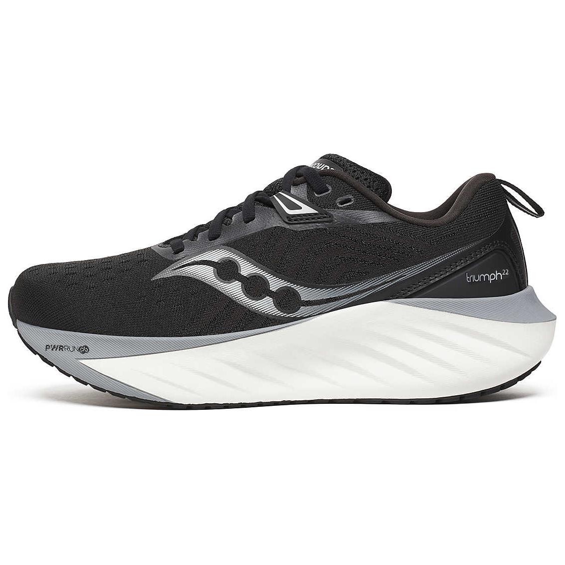 Saucony TRIUMPH 22 Slip Resistant Abrasion Resistant Low top Casual Running Shoes Women’s Black White