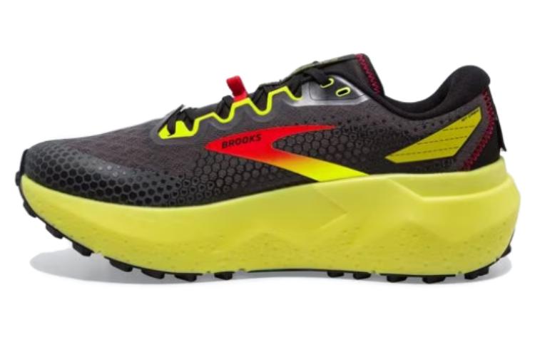 Brooks Caldera 6 Slip Resistant Abrasion Resistant Low top Running Shoes Men's Gray Yellow