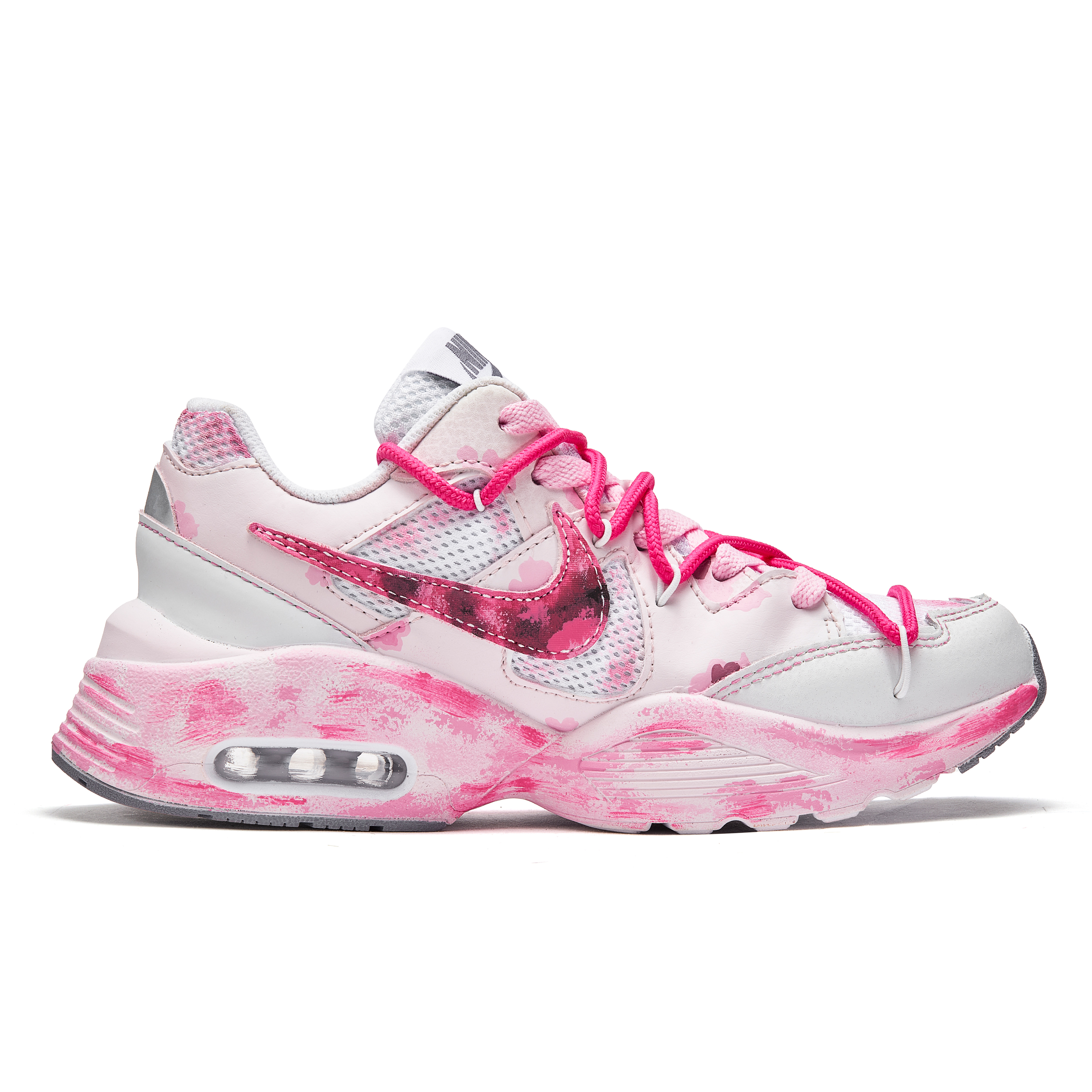 Nike Air Max Fusion Slip Resistant Slip Resistant Low top Running Shoes Women’s Pink White