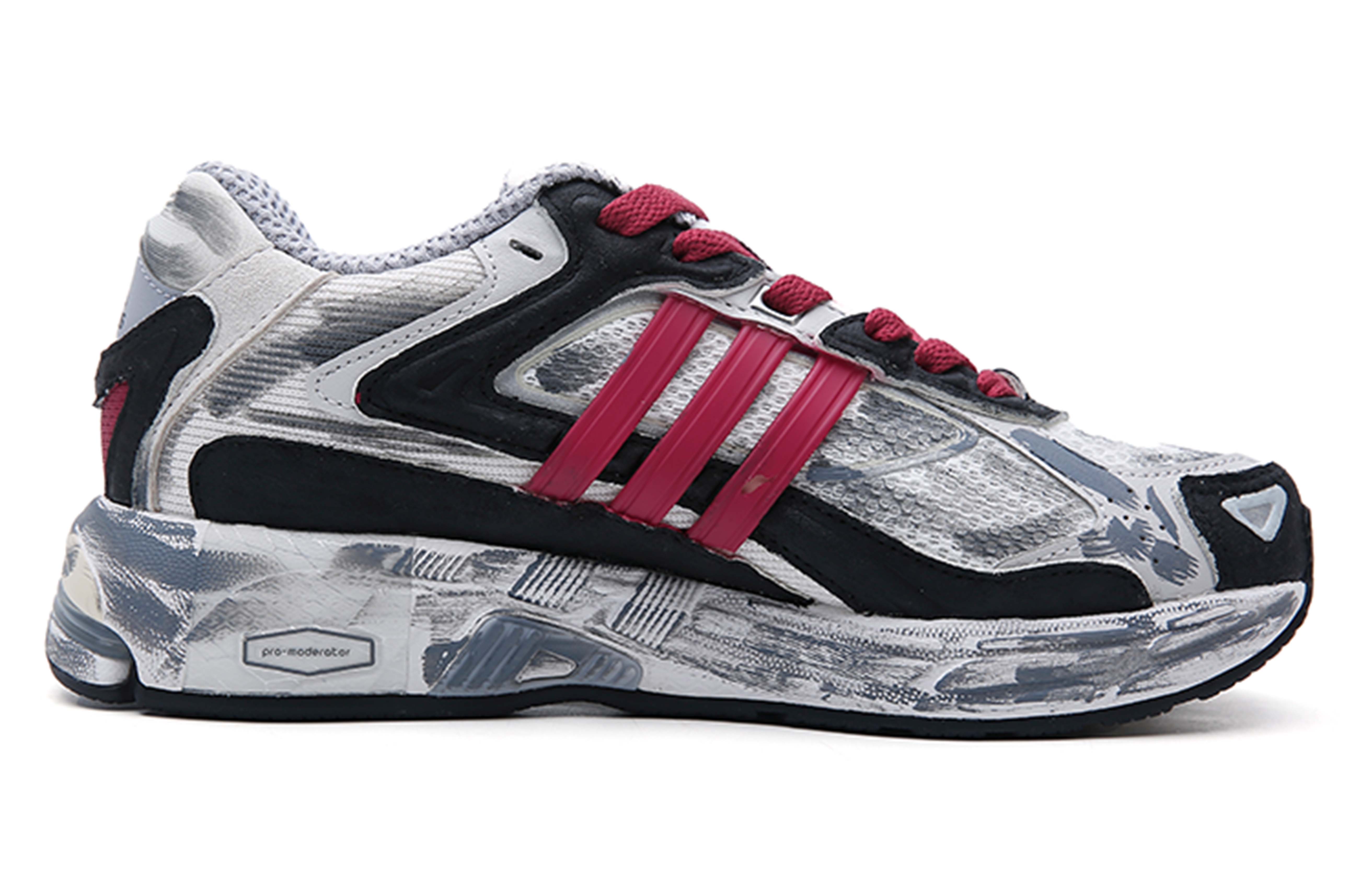 Adidas Originals Response Slip Resistant Abrasion Resistant Low top Running Shoes Unisex Black Red