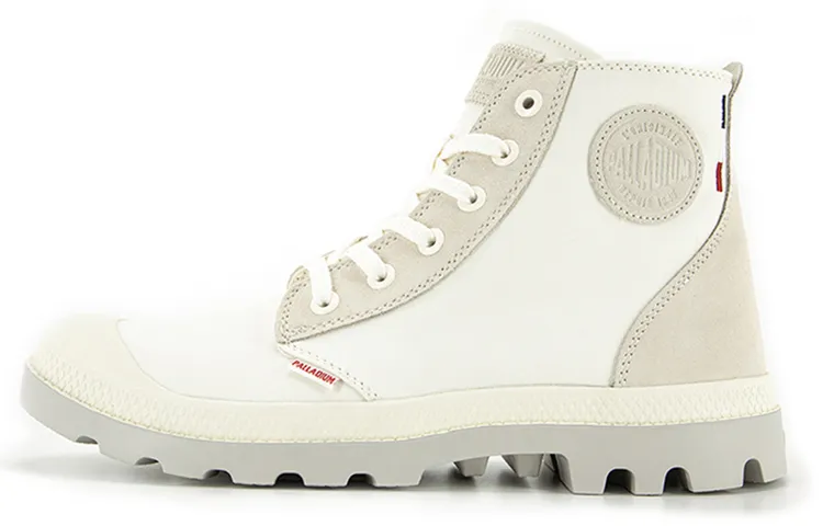 Palladium Pampa Outdoor Boots Unisex High Top Light White