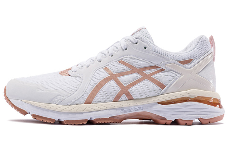 Женские кроссовки ASICS GT-Motor (бело-золотые) — фото 1