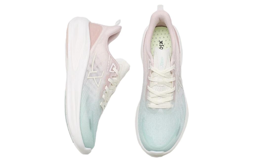 XTEP Light Wing Comfortable Slip Resistant Cushioning Abrasion Resistant Low top Running Shoes Women’s Green Pink