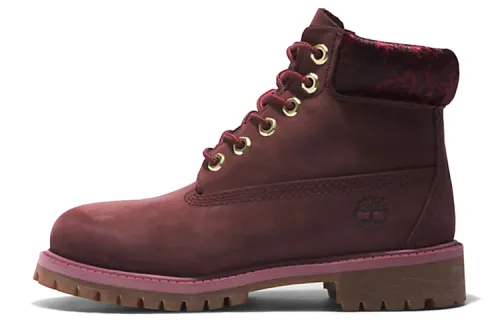 Timberland PREMIUM 6 Inch Short Outdoor Boots Women's Burgundy