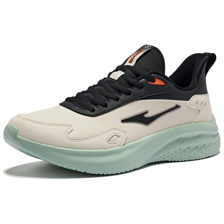 Erke Treat Yourself Cushioning Slip Resistant Abrasion Resistant Low top Running Shoes Men’s Pumice Gray Jet Black