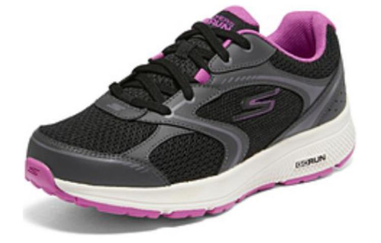 Skechers Mesh Low top Casual Running Shoes Women’s Black Purple Wide