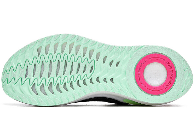 361° Q Tun Super, Bright Eyes Mesh Breathable Low top Running Shoes Women’s Black Pink