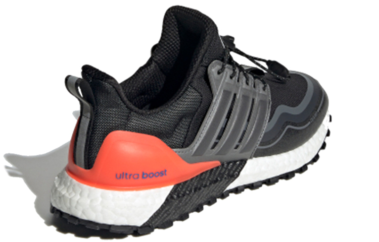 Женские кроссовки adidas ULT DNA (черно-серо-оранжевые) — фото 4