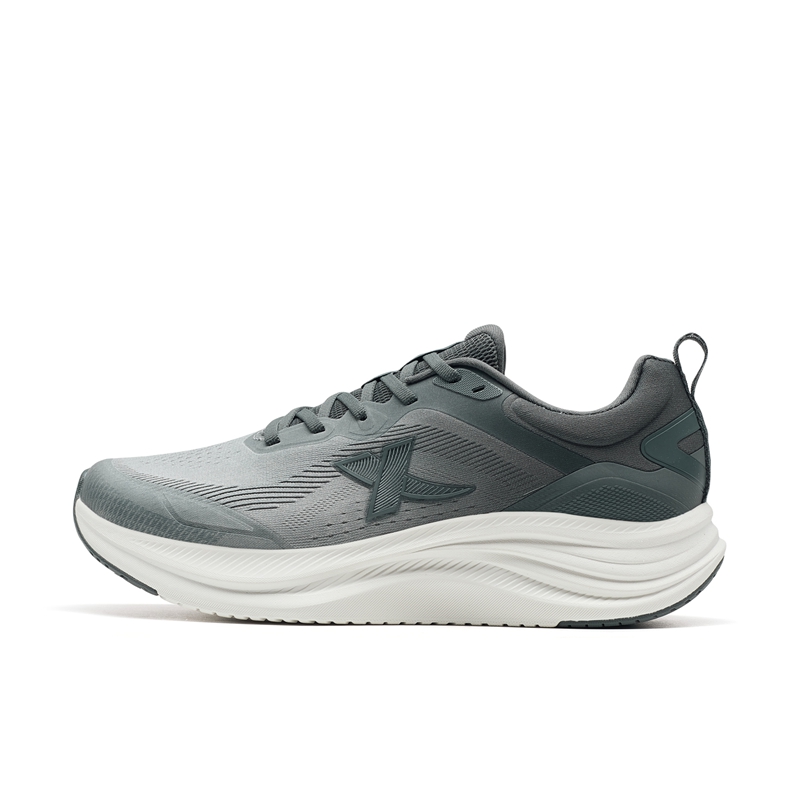 XTEP Abrasion Resistant Breathable Low top Casual Sprint City Commuting Running Shoes Men’s Gray