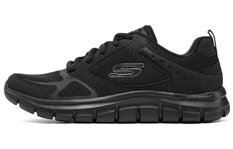 Skechers TRACK Fabric Cushioning Low top Casual Running Shoes Women’s Black