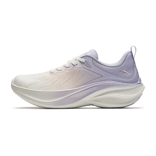 Anta Leaves Fabric Low top Running Shoes Women's White Purple