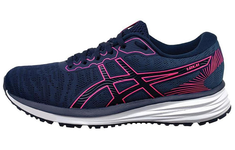 Asics Taikai Abrasion Resistant Low top Running Shoes Women's Blue Pink