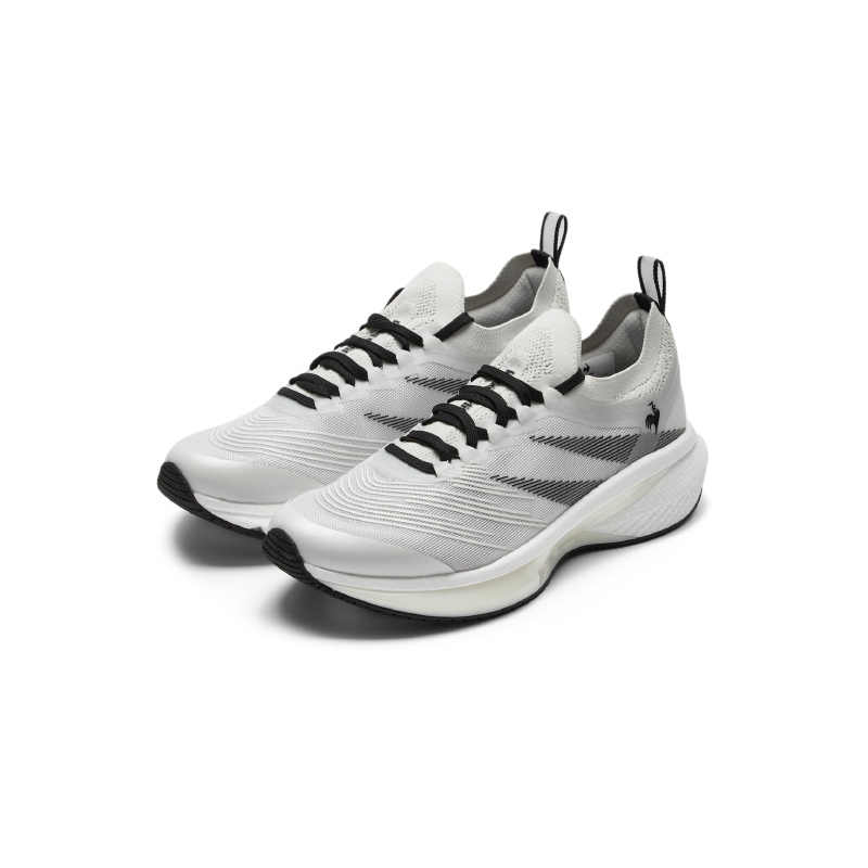 Le Coq Sportif Cushioning Breathable Low top Running Shoes Unisex Light Gray
