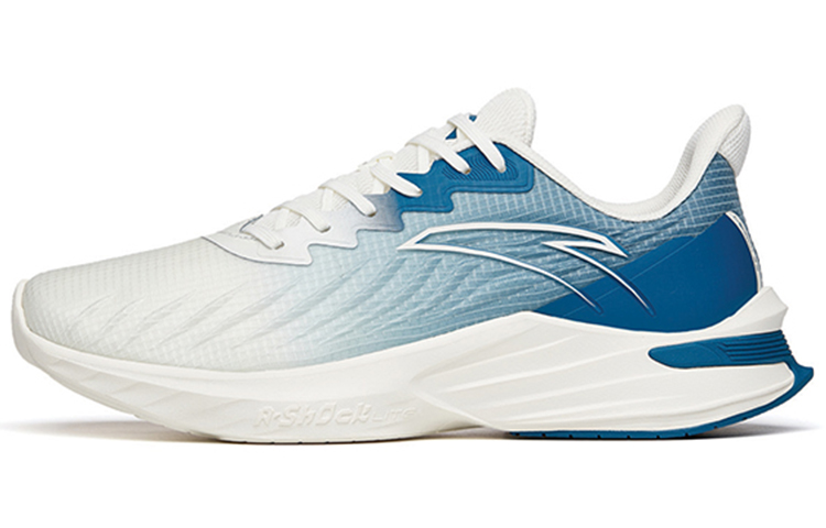 Anta DuCi1 Cushioning Slip Resistant Abrasion Resistant Breathable Low top Running Shoes Men's White Blue