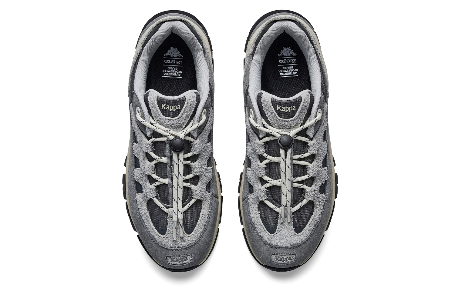 Kappa K Boat 1 Back to Back Abrasion Resistant Low top Abrasion Resistant Outdoor Shoes Unisex Cool Gray