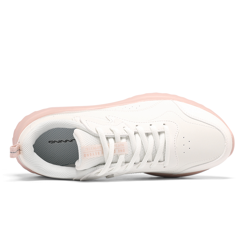 361° Light Bounce Collection Abrasion Resistant Low top Running Shoes Women’s Feather White Fresh Pink