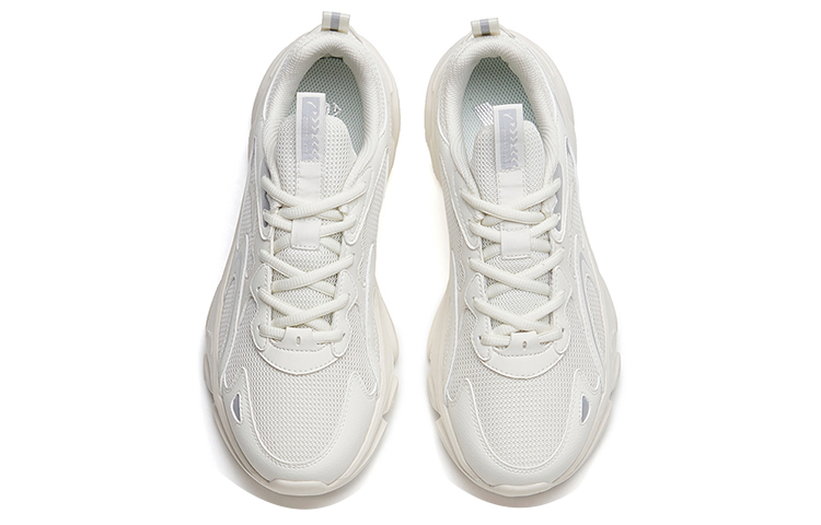 Anta Running Collection Comfortable Abrasion Resistant Low top Running Shoes Women’s White Silver