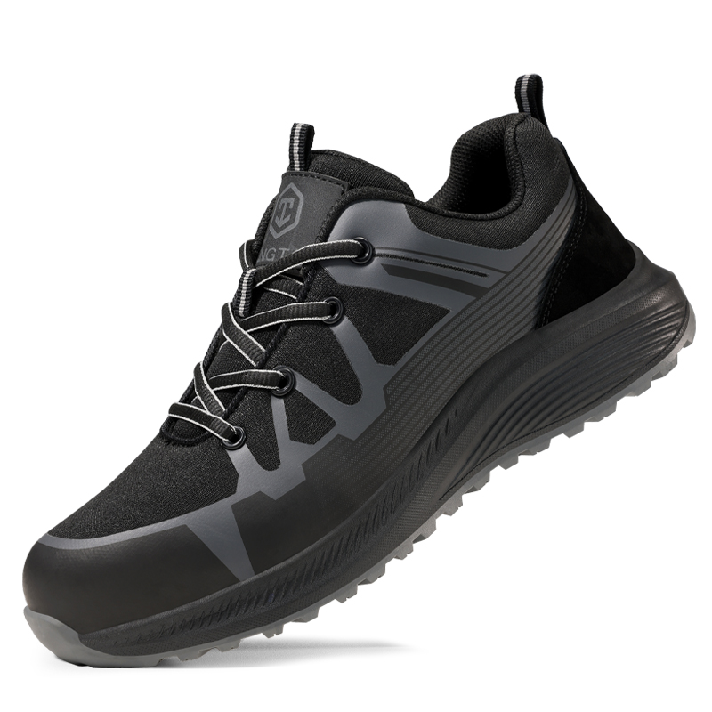 LANGTAN Wear resistant And Lightweight Low top Outdoor Shoes Unisex Black