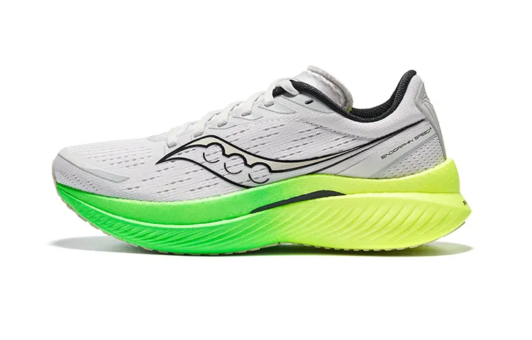 Saucony Endorphin Speed 3 Cushioning Low top Running Shoes Women's White Gray