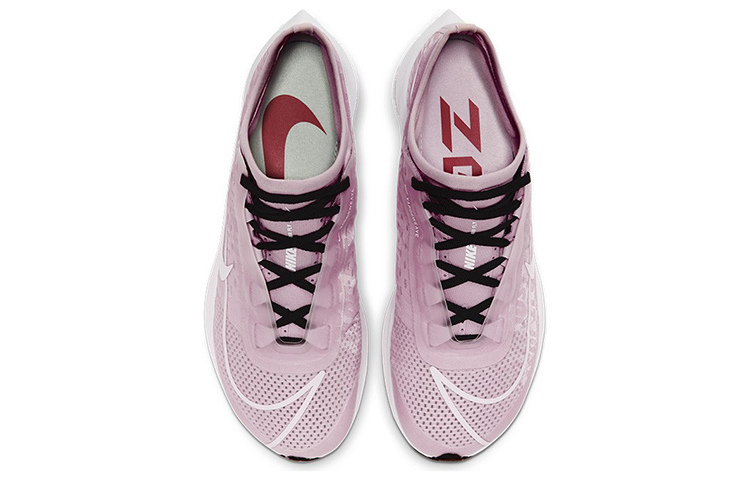 Женские кроссовки Nike Zoom Fly 3 (розово-белые) — Розовый / белый — фото 4