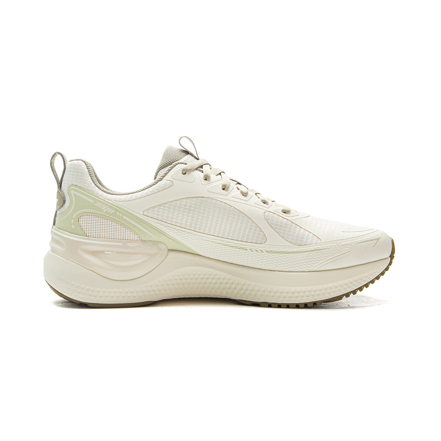 Li Ning Easy to Adapt 2 Cushioning Slip Resistant Abrasion Resistant Breathable Low top Running Shoes Women’s Ecru